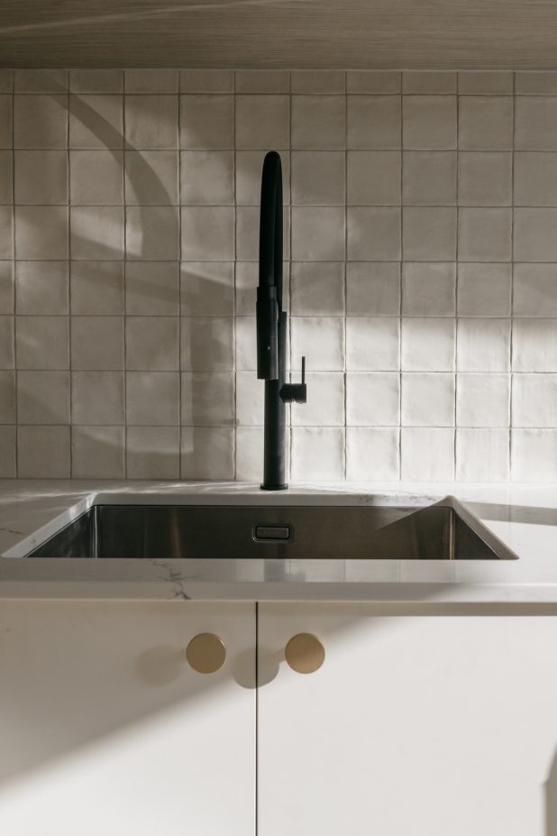 matt black basin mixer